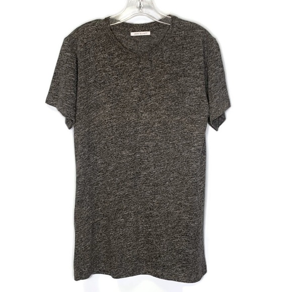John Elliott Heathered Dark Gray The Mercer Melange Crew Tee Shirt Size M - Picture 6 of 12